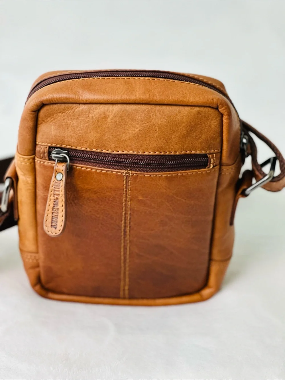 Hill Burry Leather Crossbody Bag